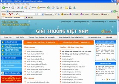 Giao diện của Cổng thông tin thi đua khen thưởng. 
